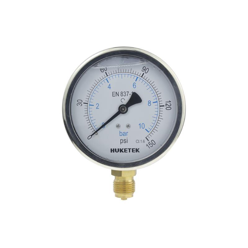 101A Crimped SS Case Liquid Filled Pressure Gauge