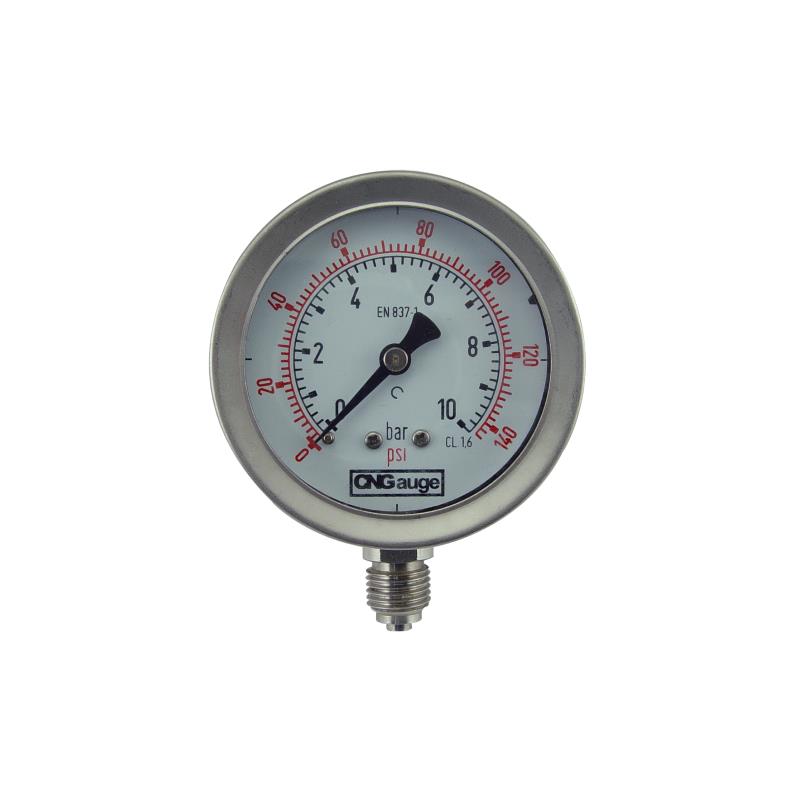 183A & 184A Bayonet All SS Welded Liquid Filled Pressure Gauge