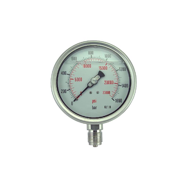 183A Bayonet All SS Welded Liquid Filled Pressure Gauge