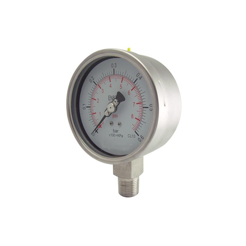 186A All SS Welded Liquid Filled Pressure Gauge