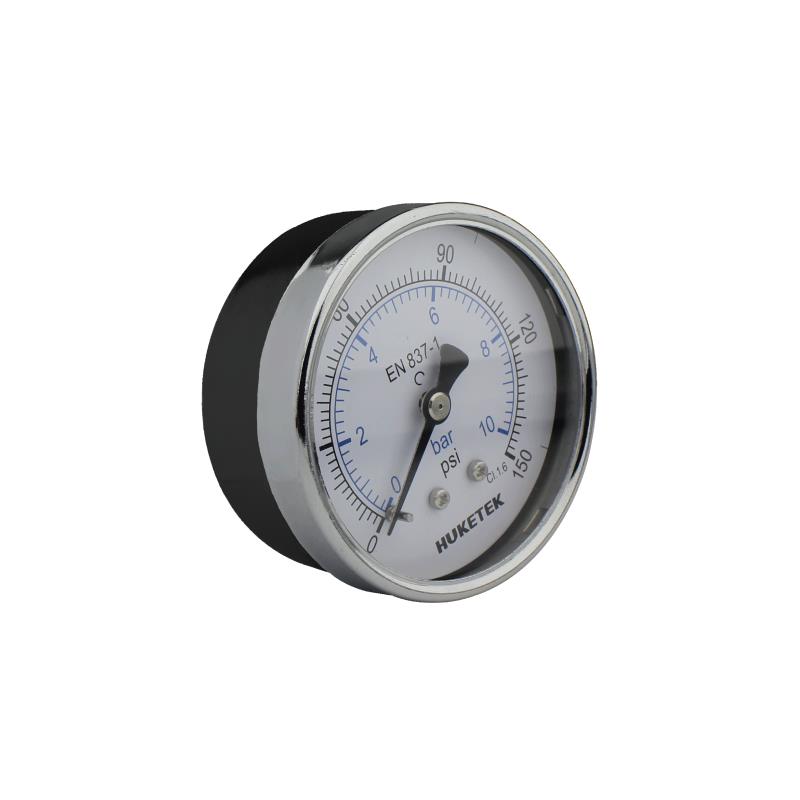 203B & 204B Chromed Press On Steel Case Standard Pressure Gauge