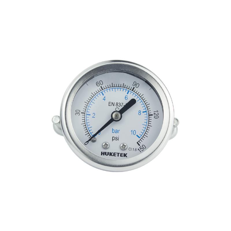 213D Crimped Chromed Steel Case Standard Pressure Gauge