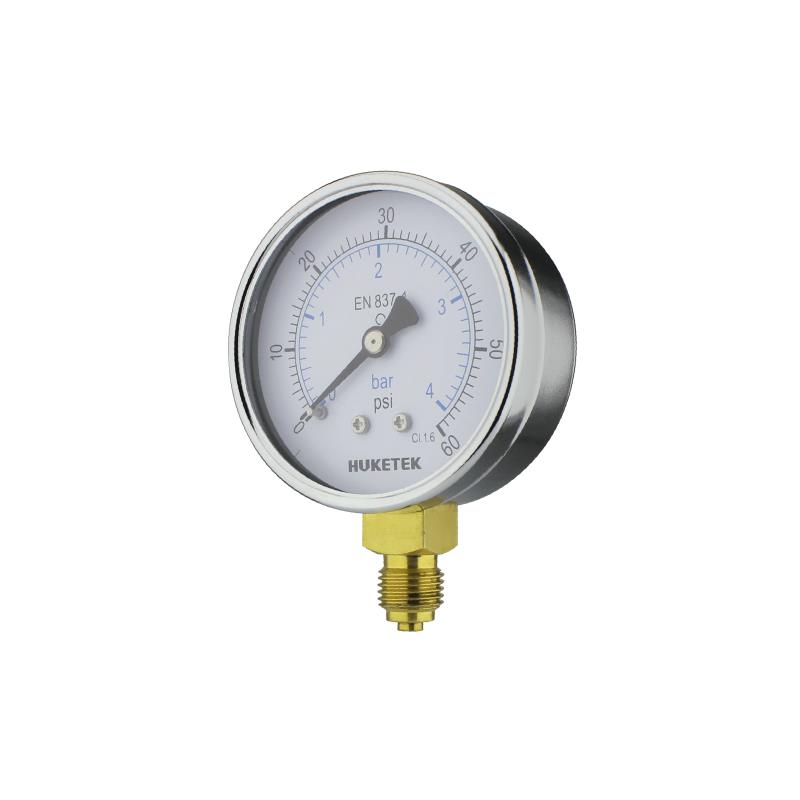 231A Press-on Chromed Steel Case Standard Pressure Gauge