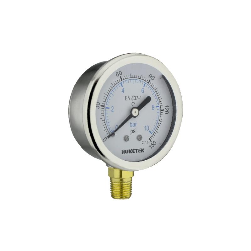 233A Crimped Chromed Steel Case Standard Pressure Gauge