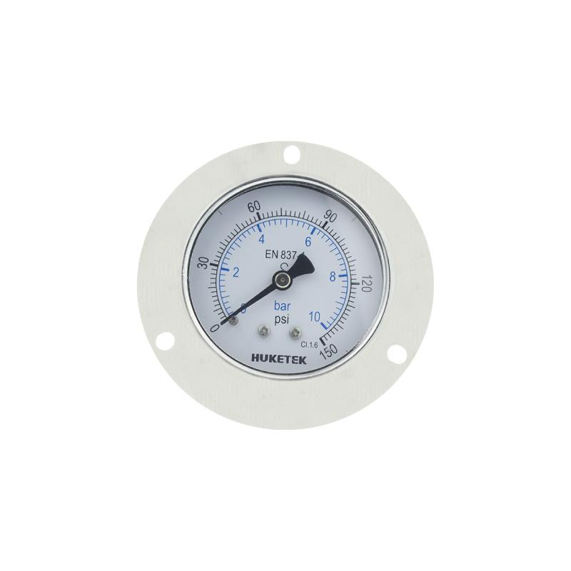 233F Crimped Chromed Steel Case Standard Pressure Gauge
